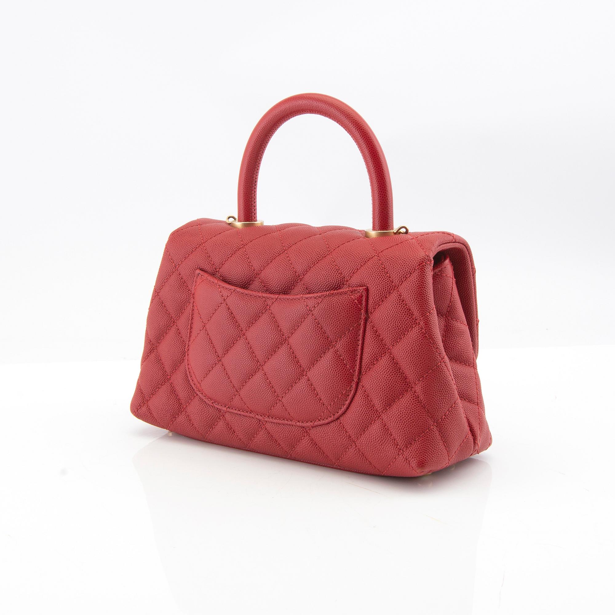 Red caviar chanel handbag best sale