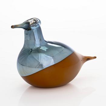 Oiva Toikka, a 'Harvest Puffball' glass bird, signed O. Toikka Iittala 2016.