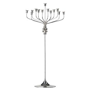89. Tapio Wirkkala, a "TW412" sterling candelabrum for thirteen lights, executed by Hopeakeskus OY, Finland post 1968.
