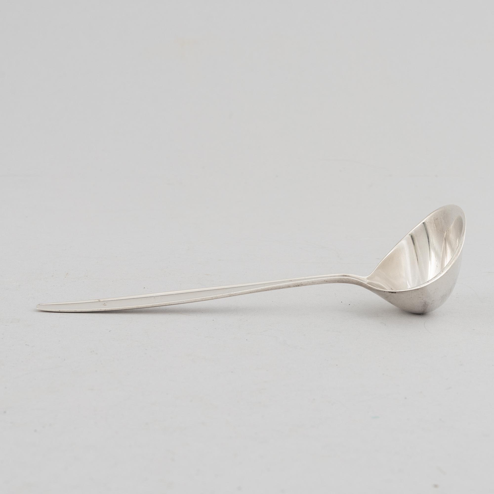 Tias Eckhoff, sauce ladle, sterling silver, "Cypress", Georg Jensen, Denmark.