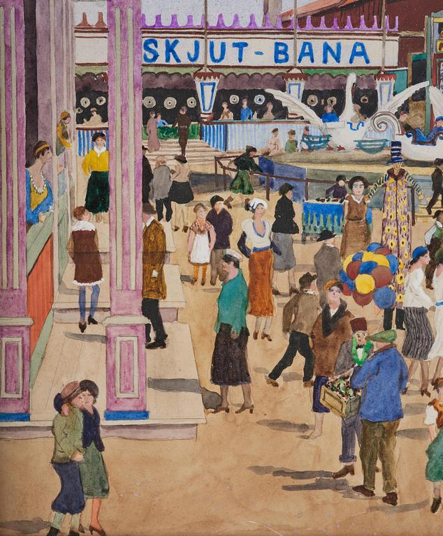 Oskar Bergman, Summer day at Gröna Lund.