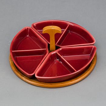 SERVISDELAR, 19 delar, flintgods, JIE, Gantofta, 1900-talets mitt.