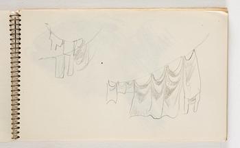 Lotte Laserstein, 10 små skissblock med teckningar.