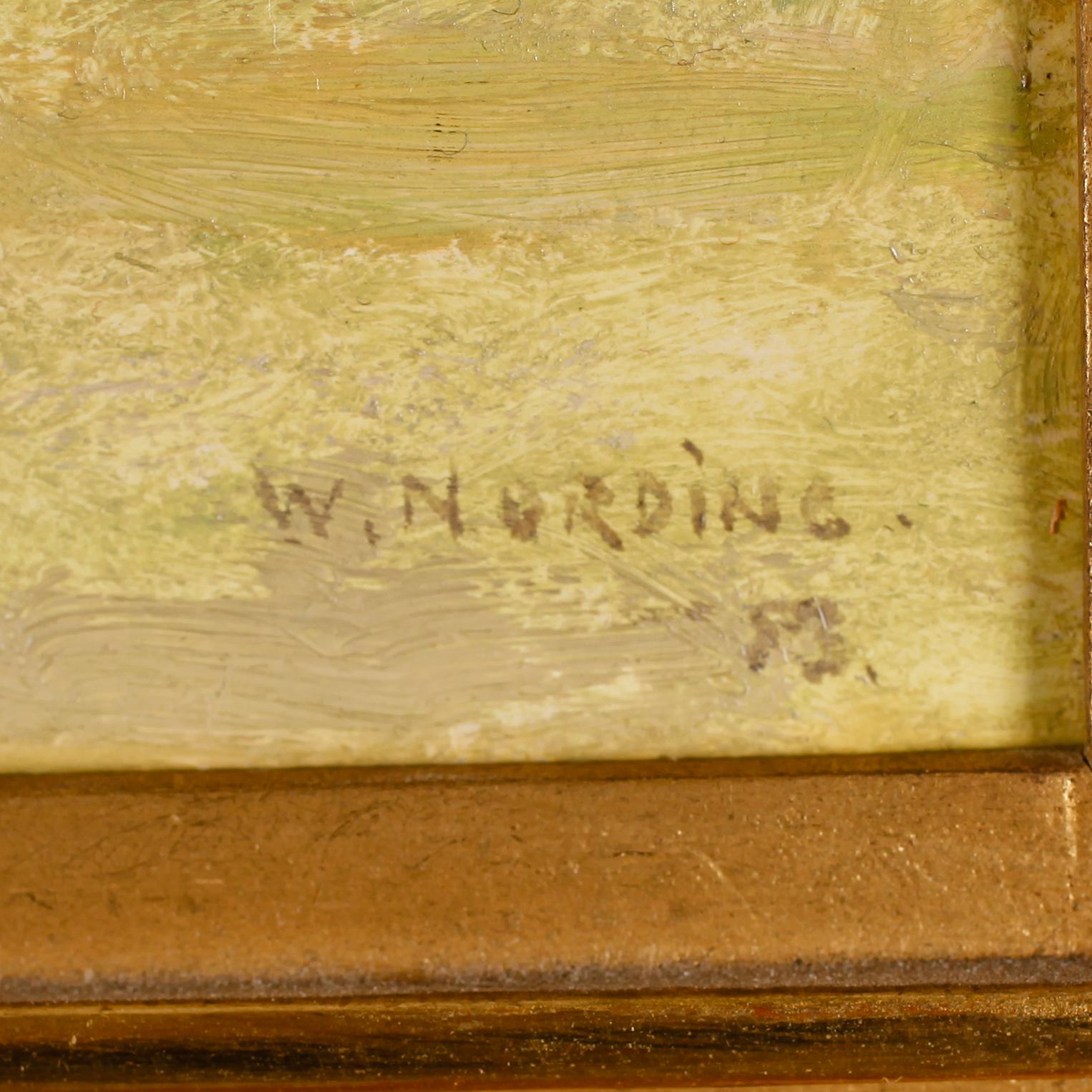 WILLIAM NORDING, olja på pannå, signerad och daterad -53.