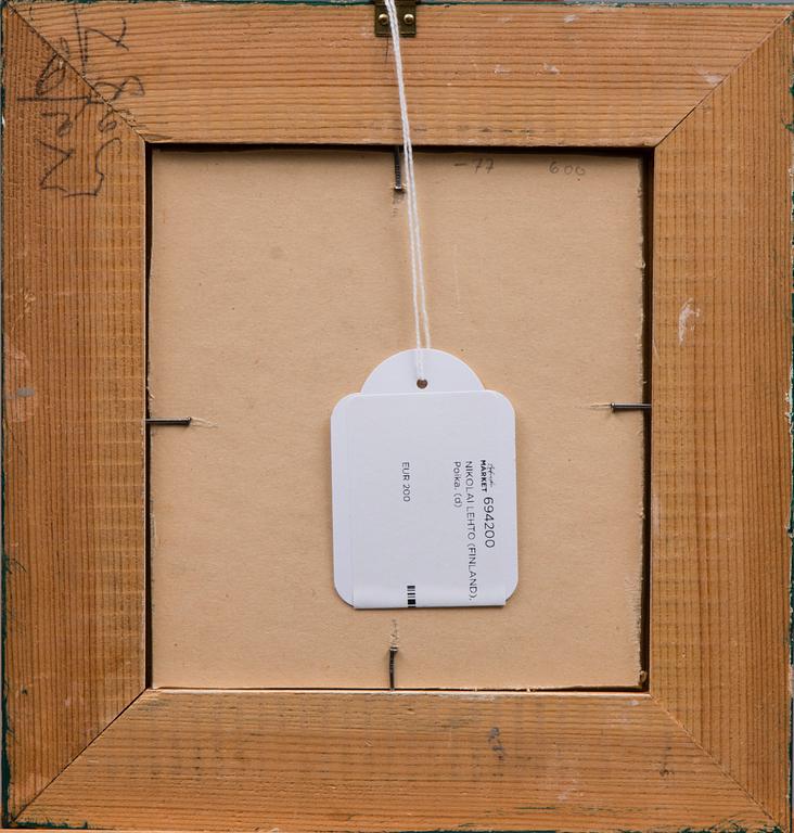 NIKOLAI LEHTO, olja på skiva, signerad och daterad -76.