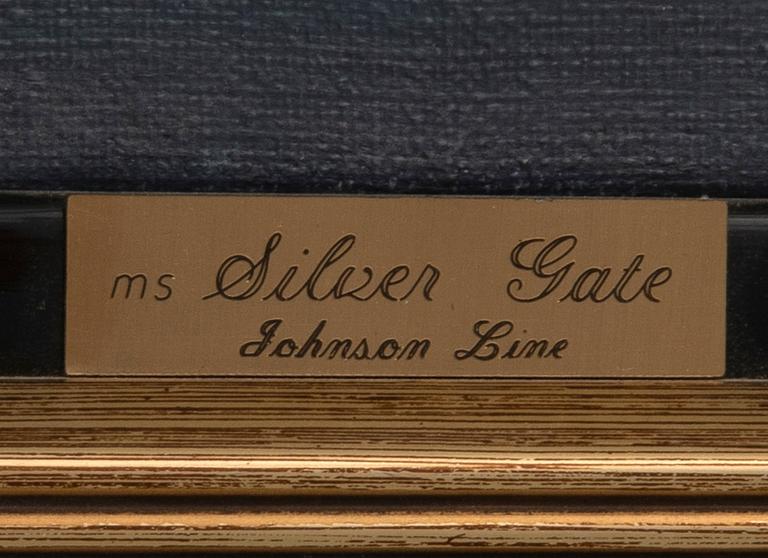 Okänd konstnär 1900-tal, Fartygsporträtt "m/s Silver gate".