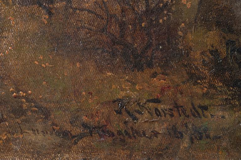 Reinhold Norstedt, Woman in an Autumn Landscape.