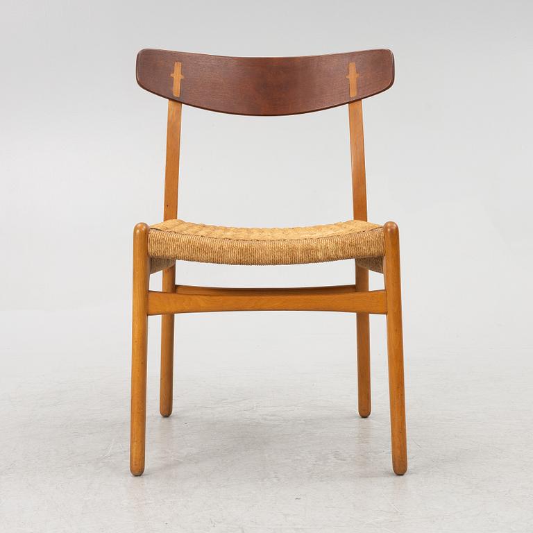 Hans J. Wegner,  a chair, "spisestolen" CH-23, Carl Hansen & Son.