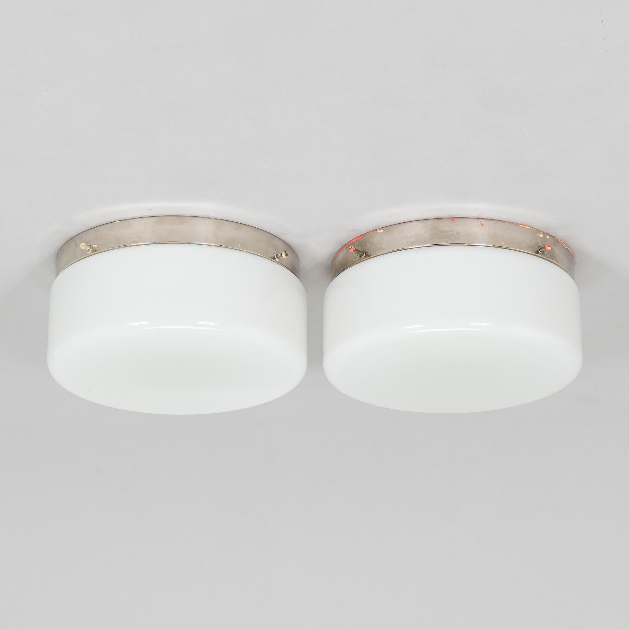 Paavo Tynell, A pair of 1930s ceiling light '2016', Taito.