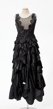 A 1927 Lanvin silk evening dress.
