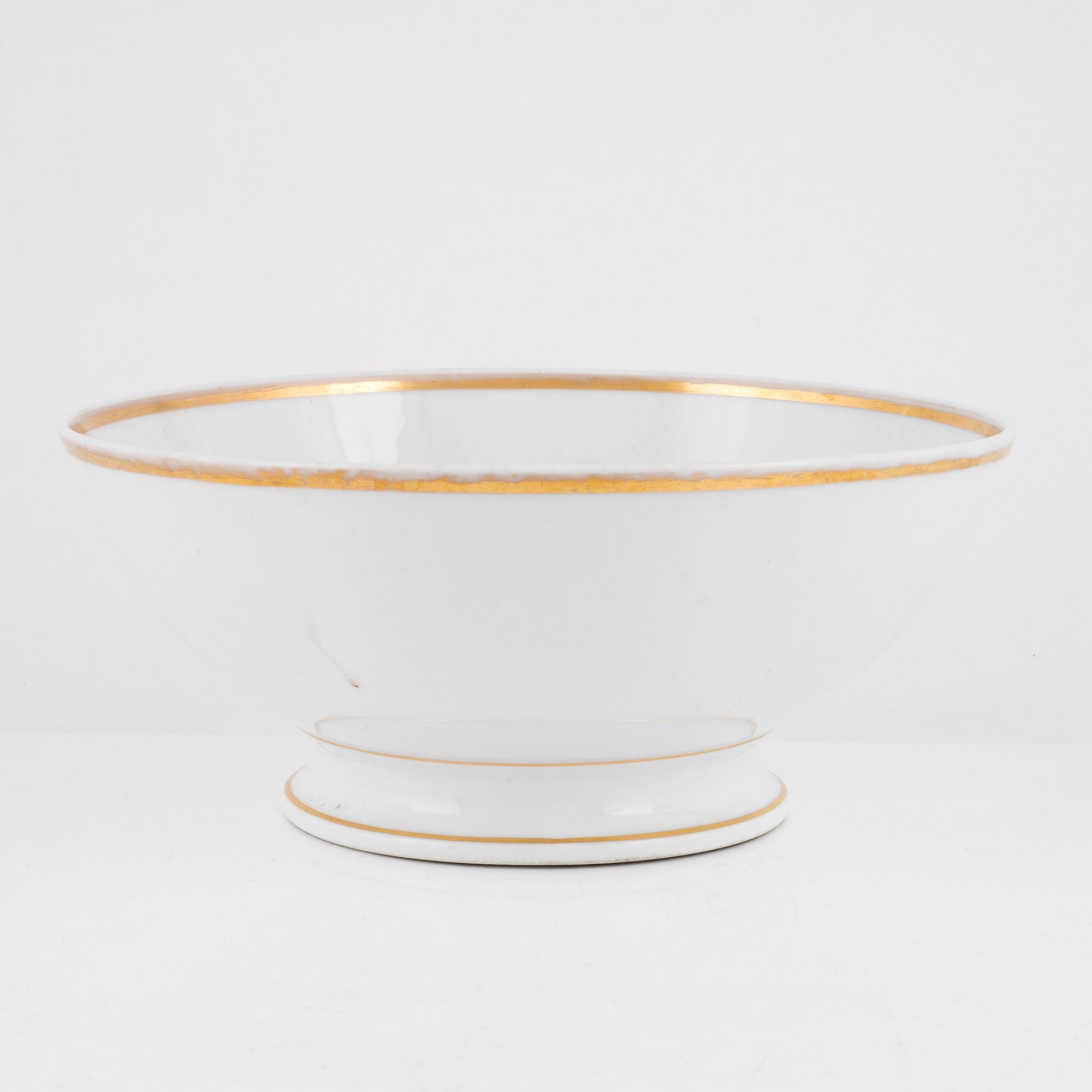 Six pieces of Empire porcealin, 19th Century.