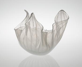 A Fulvio Bianconi & Paolo Venini 'Fazzoetto' glass bowl, Venini, Murano, 1950's.