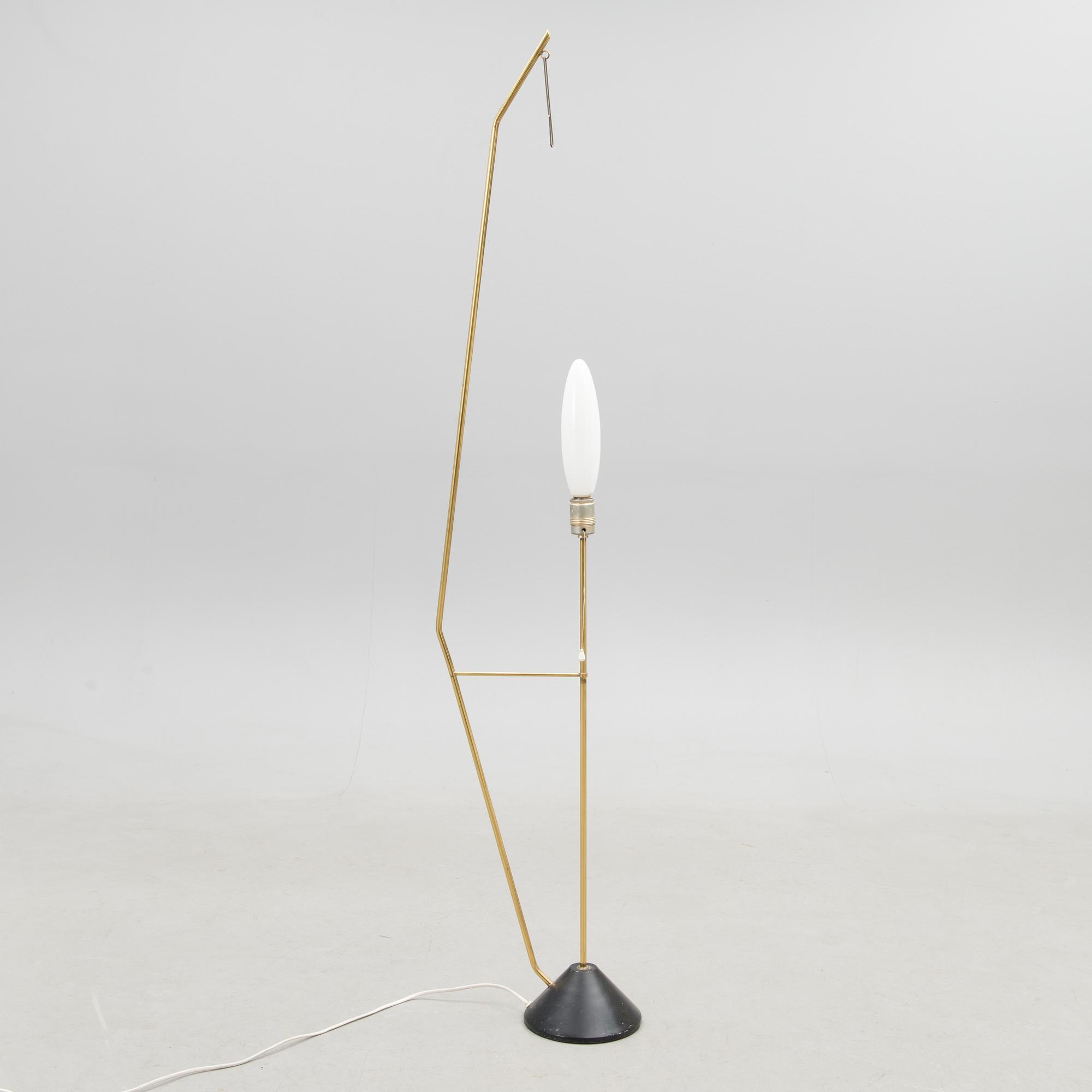 A mid-20th Century floor lamp.