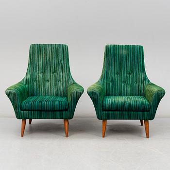 A pair of 1960´s easy chairs.