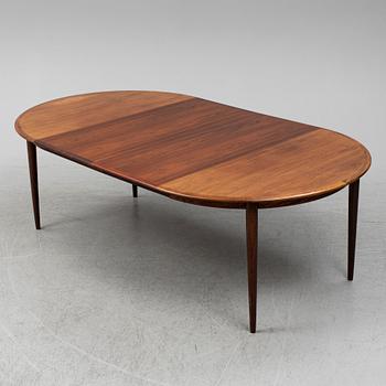 A 1960's rosewood dining table by Skovmand & Andersen, Denmark.