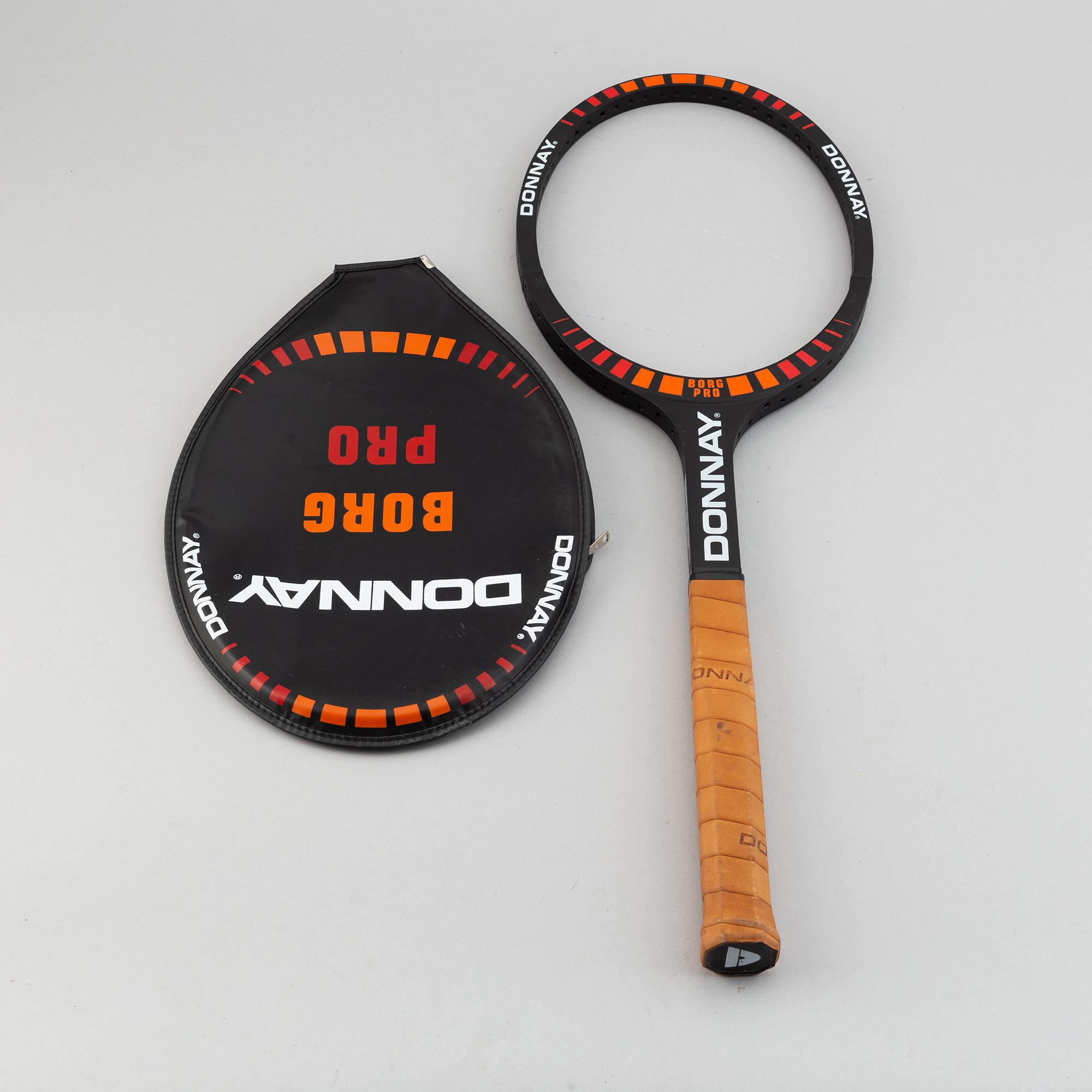 Björn Borg, a custom made 'Donnay Borg Pro' signed tennisracket, 1980-83 with certificate.