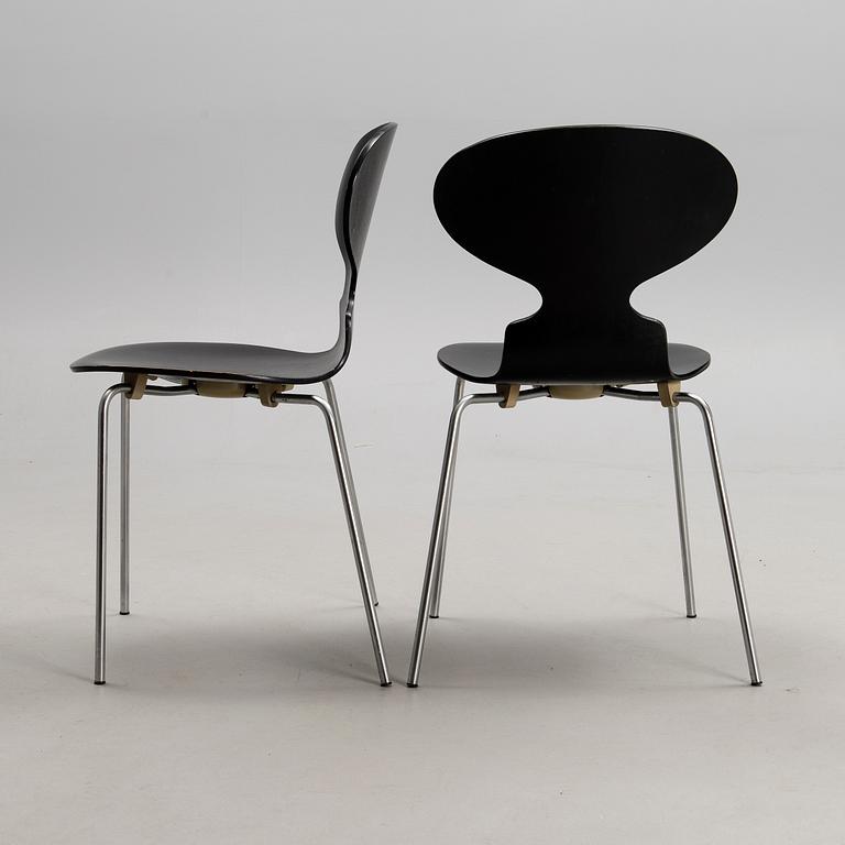 ARNE JACOBSEN, TUOLEJA, 4 kpl, "Myran", Fritz Hansen, Tanska 1971.