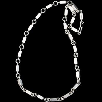 COLLIER, sterlingsilver, Wiwen Nilsson, Lund, 1960. Vikt ca 42g.