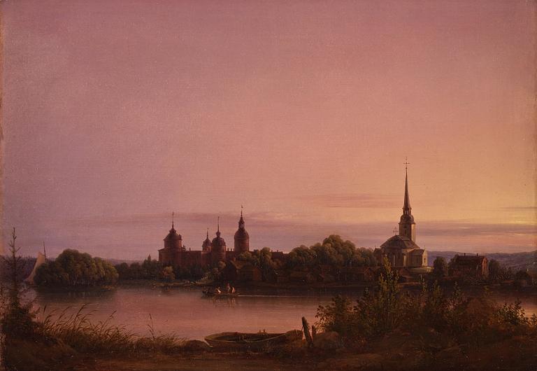 Joseph Magnus Stäck, Vue of Gripsholm castle in Sweden.