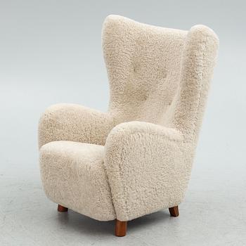 Mogens Lassen, attributed to, armchair, Denmark, 1940's.