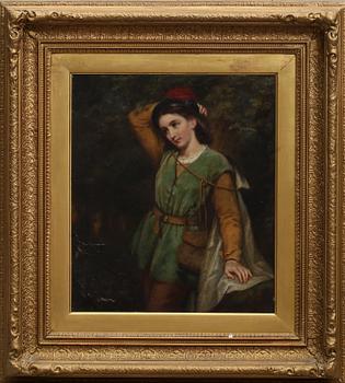 OKÄND KONSTNÄR, olja på duk, 1800-tal.