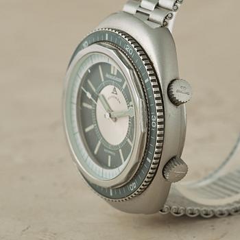 JAEGER-LECOULTRE, Memovox GT, Polaris II, "Grey edition", wristwatch, 42 x 49,5 mm.