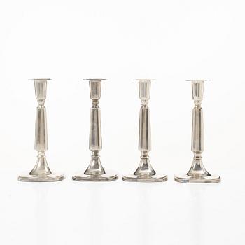 Tore Eldh, Four silver candlesticks, Carlson K & E, Gothenburg, 1968.