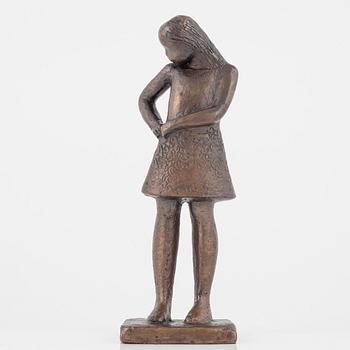 Lisa Larson, "The Teenager", a bronze sculpture, Scandia Present, Sweden circa 1978, No 187.