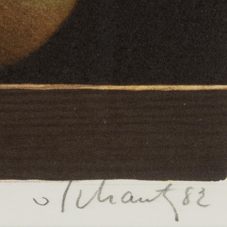 Philip von Schantz, lithograph in colours, 1982, signed 54/70.