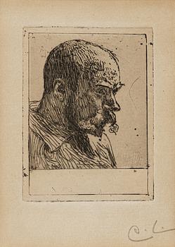666. Carl Larsson, "Self-portrait in Painter's smock".