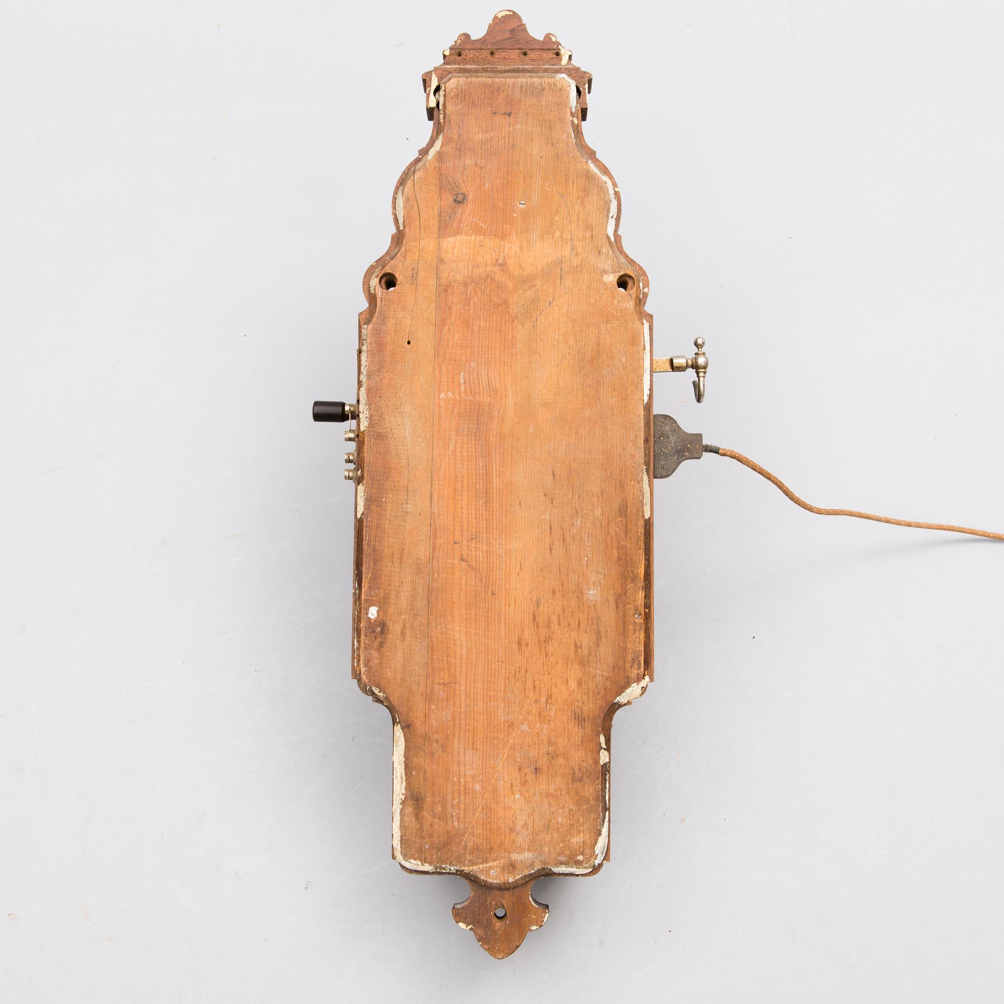 VÄGGTELEFON, L. M. Ericsson, Stockholm, 1900-talets början.