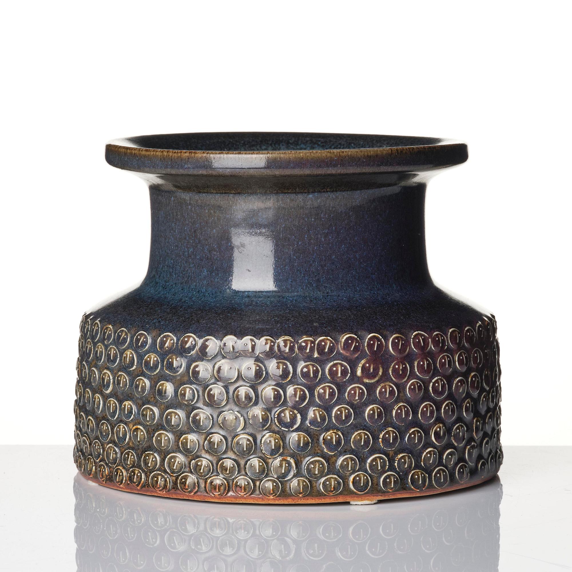 Stig Lindberg, vas, stengods, Gustavsbergs Studio 1970.