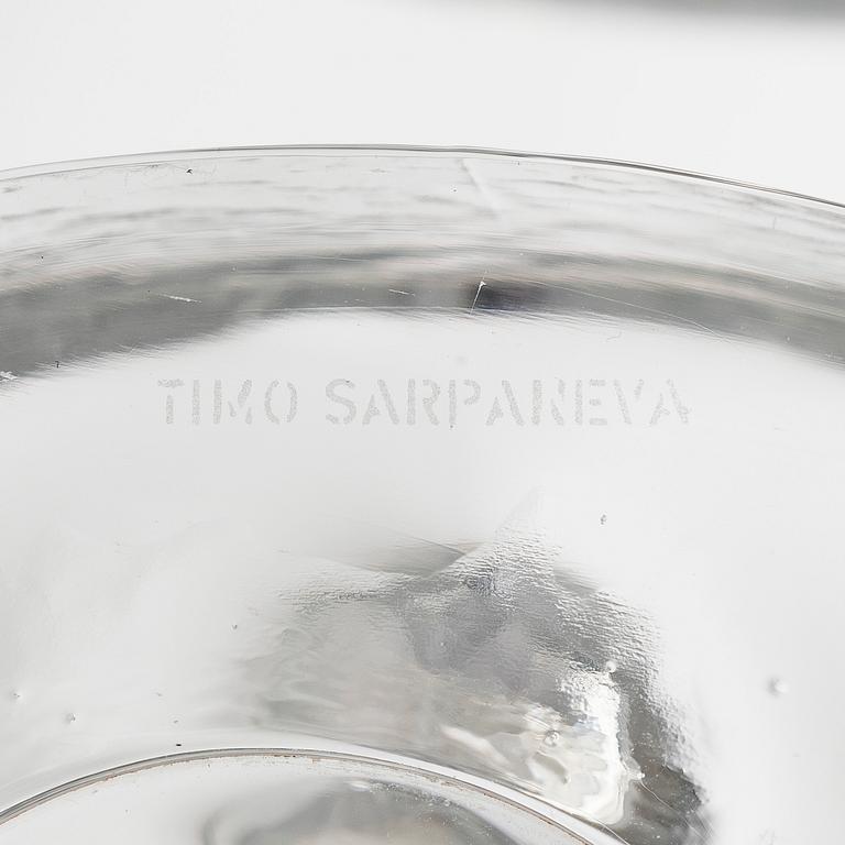 Timo Sarpaneva, lasiveistoksia, 2 kpl, "Arkipelago"-sarja, signeerattu Timo Sarpaneva.