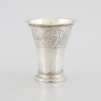 A Swedish Silver Beaker, mark of Daniel Lundström, Stockholm 1779.