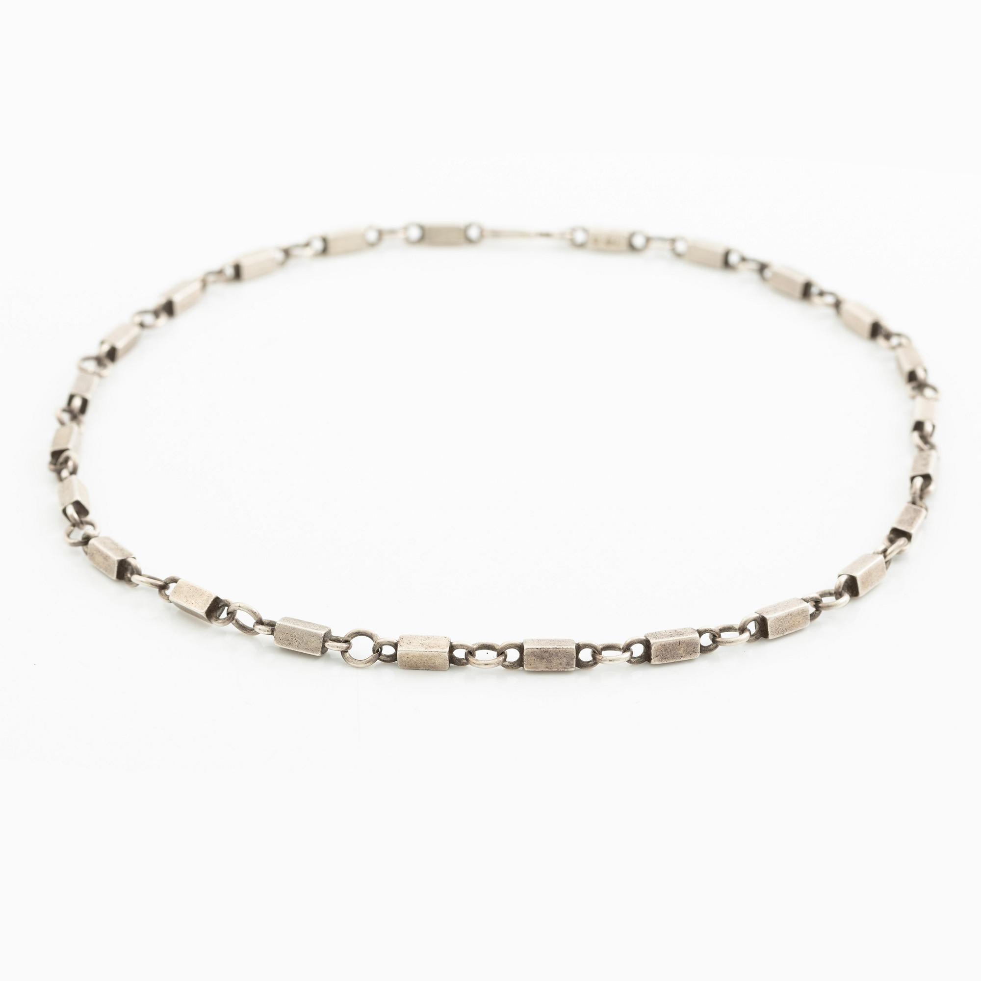 Wiwen Nilsson, necklace, silver, rod links.