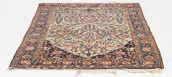 An antique Chahar Mahal and Bakhtiari rug, c. 204 x 145 cm.