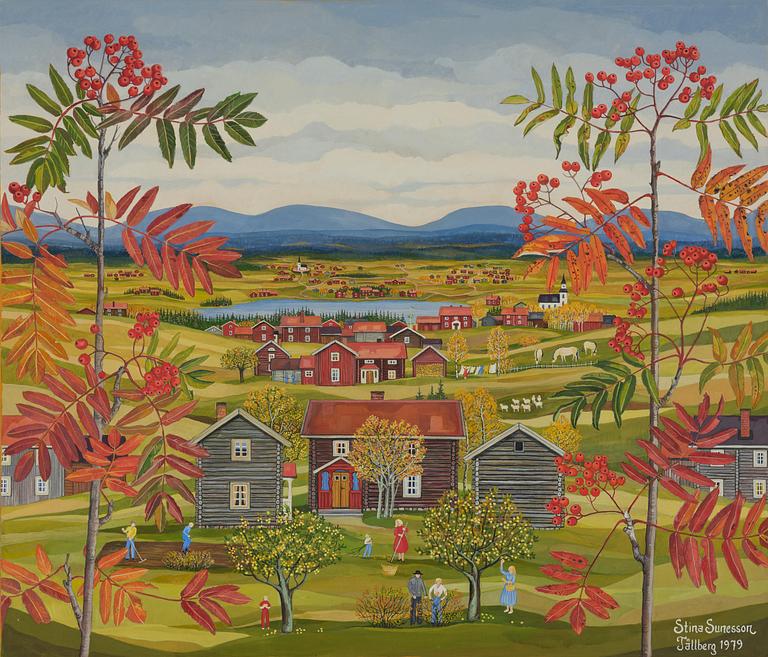 Stina Sunesson, "Jag målar rönnbär" (I paint rowan berries).