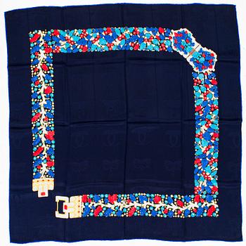 must de Cartier, a silk scarf.