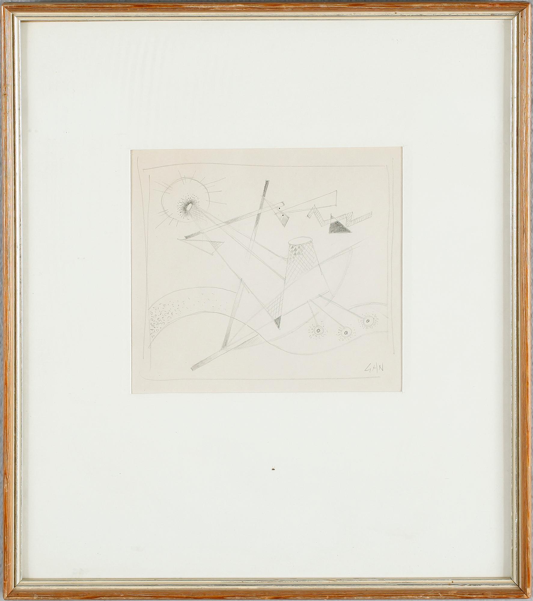 GÖSTA ADRIAN-NILSSON, blyertsteckning, monogramsignerad.