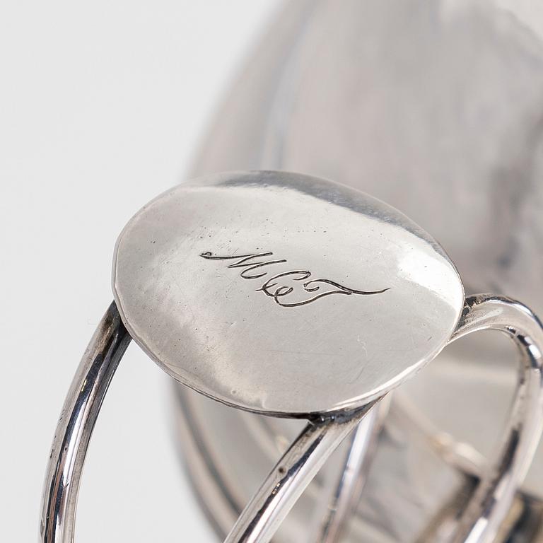 Jacob Richard Borg, sockerskål, silver, Gävle 1828.