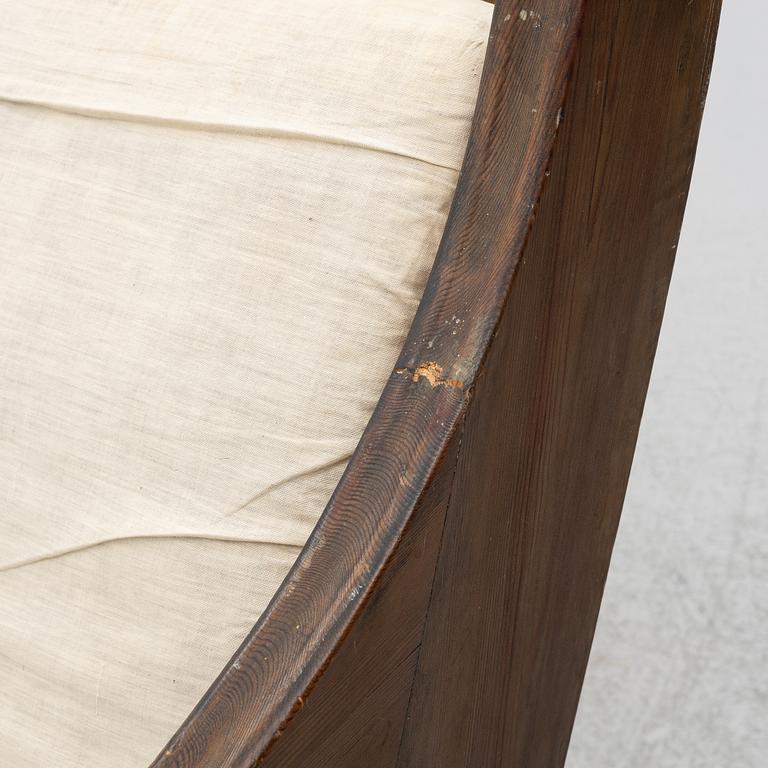 Carl Westman, a stained pine sofa, Sweden ca 1910.