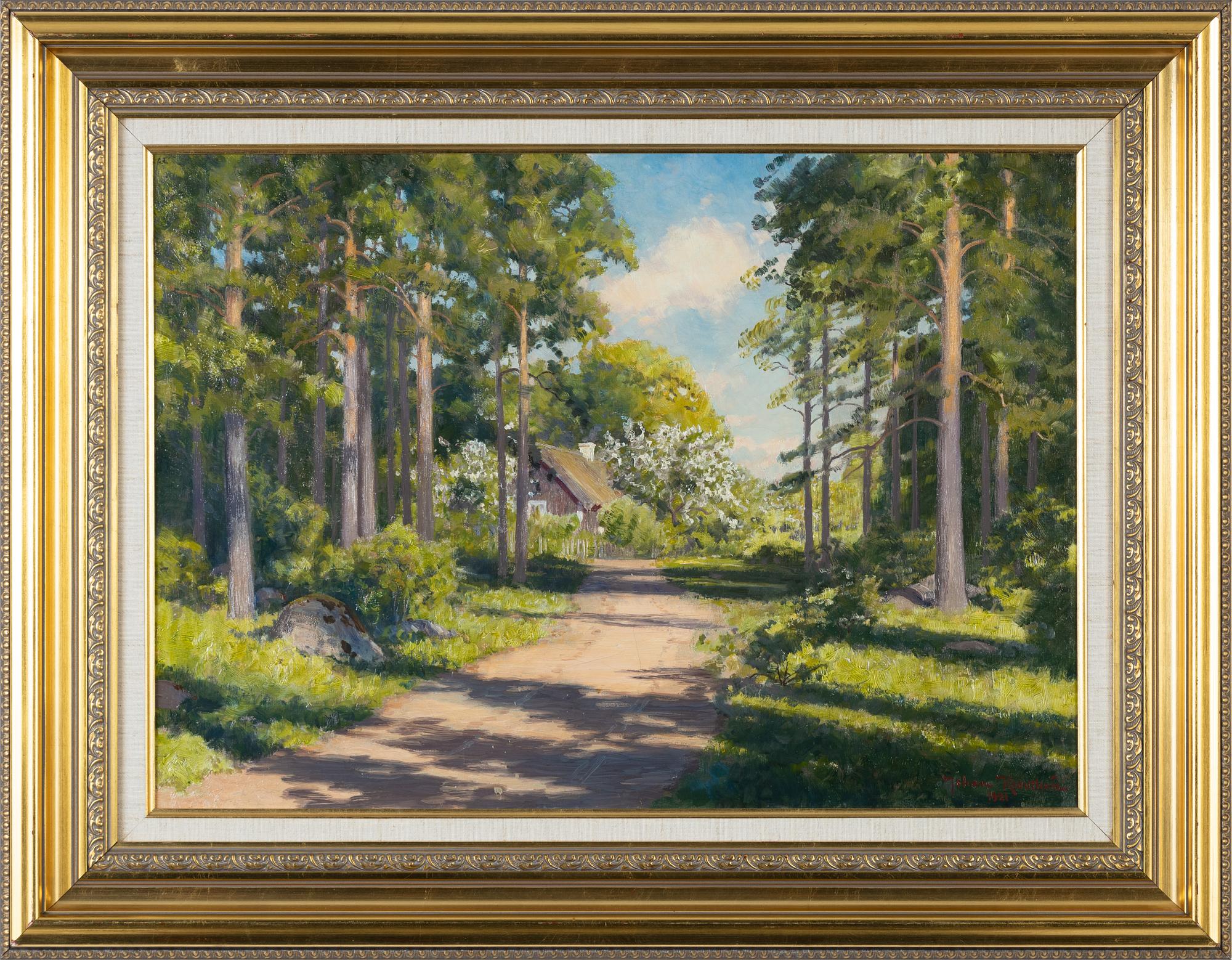 Johan Krouthén, olja på duk, signerad och daterad 1921.