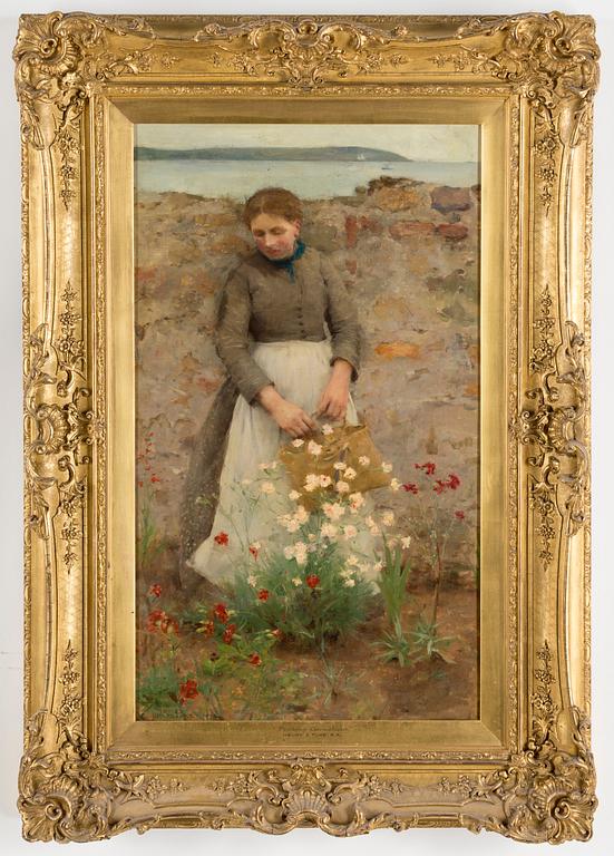 HENRY SCOTT TUKE, oil on canvas, signed H.S. Tuke and dated 1892.