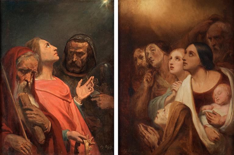 Ary Scheffer, The three Magi and The Adorations of the Shepherds.