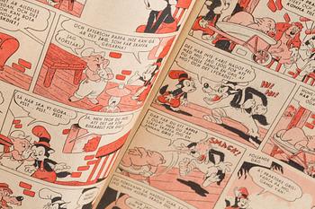 SERIETIDNINGAR, bl.a. Kalle Anka. 1900-talets mitt.