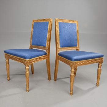 STOLAR, ett par, gustaviansk stil, sekelskiftet 18/1900.