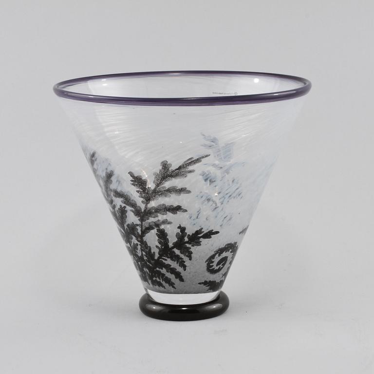 VAS, glas, Ingegerd Råman, Orrefors, unikat, signerad och numrerad 1170.