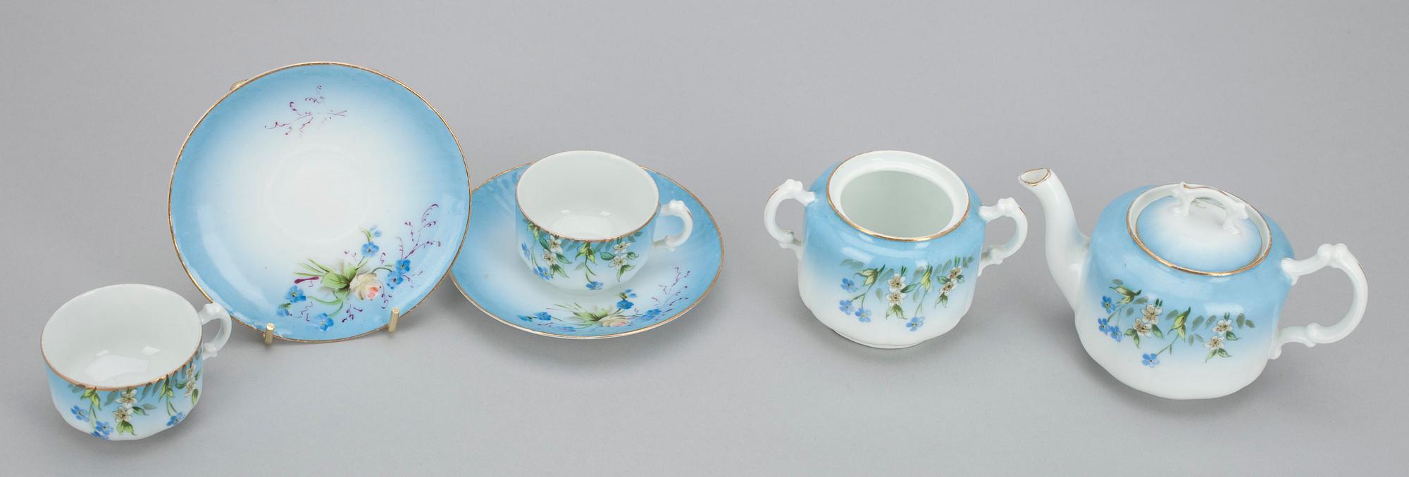 DOCKSERVIS, 4, delar, porslin, Gardner, Ryssland, 1800-talets slut.