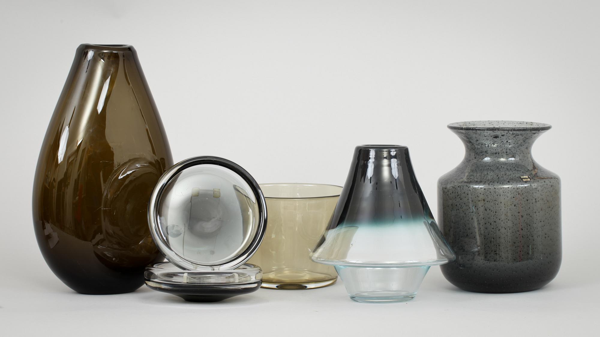 PARTI GLAS, 6 delar. Glas, Bengt Orup. Hyllinge resp Johanfors.