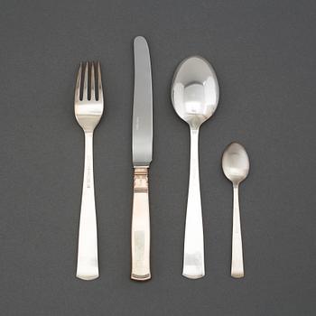 48 pieces of cutlery 'Rosenholm' by GAB Stockholm and Eskilstuna.